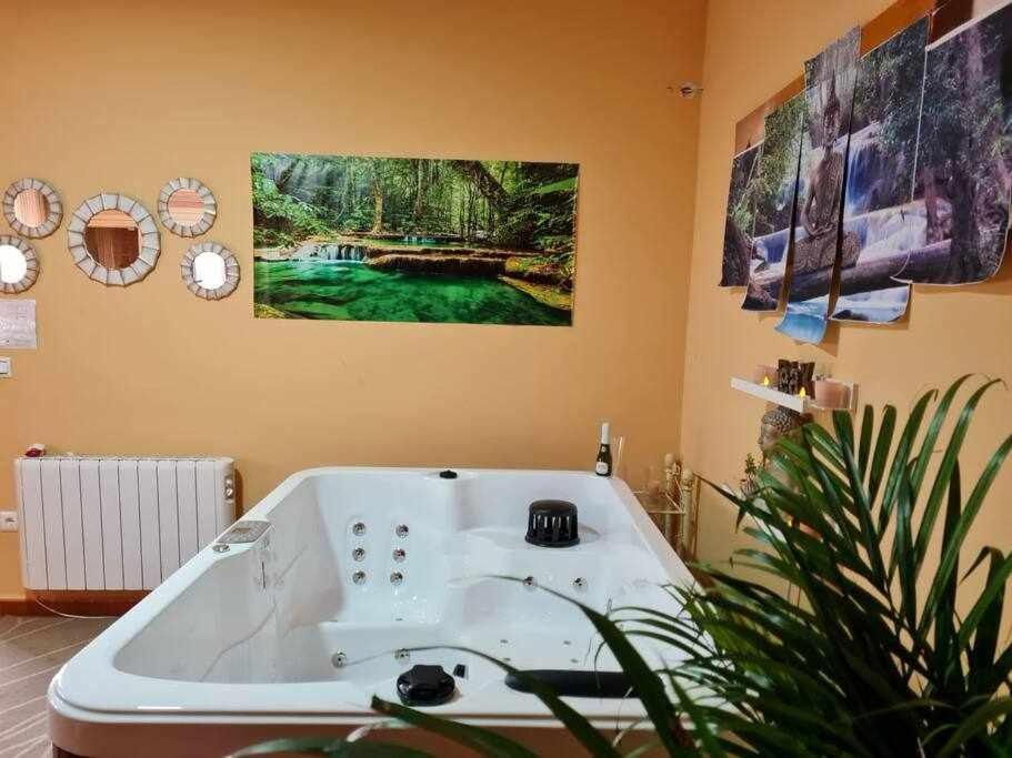 Casa Rural Con Jacuzzi, Sauna, Barbacoa Y Barra Cabeza la Vaca ภายนอก รูปภาพ